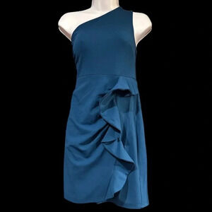 NWT Caracilia One Shoulder Dress - Size Large, Blue